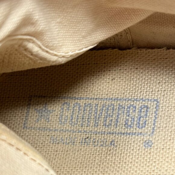 Vtg 80s Converse Checkerboard Metallic High Top Indie Grunge Retro Sneaker 6/7.5 - Picture 9 of 11